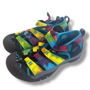 KEEN -  Newport H2 Children's Sandals Size 2 Tie‎ Dye Rainbow Hiking Outdoor